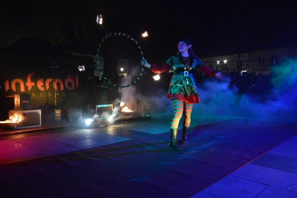 Ognisty finał Wigilii Miejskiej w Grójcu