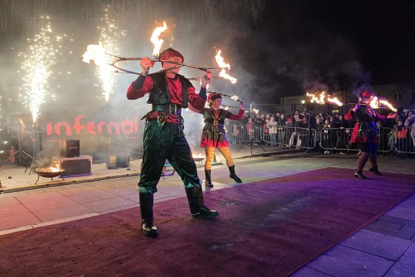 Ognisty finał Wigilii Miejskiej w Grójcu