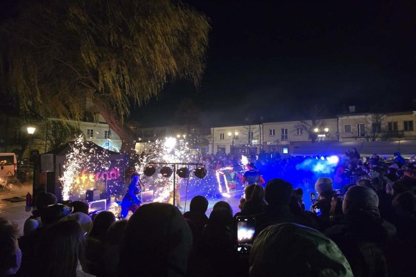 Ognisty finał Wigilii Miejskiej w Grójcu