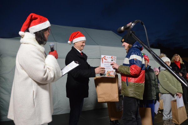 Ognisty finał Wigilii Miejskiej w Grójcu