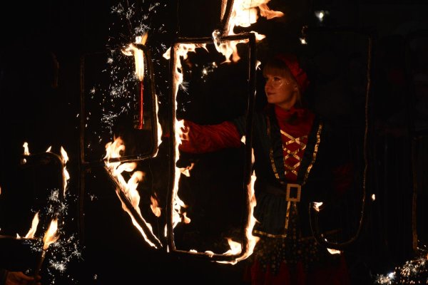 Ognisty finał Wigilii Miejskiej w Grójcu