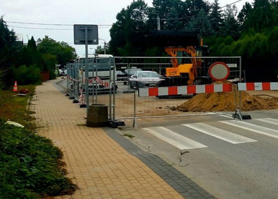 Ulica Laskowa zamknięta