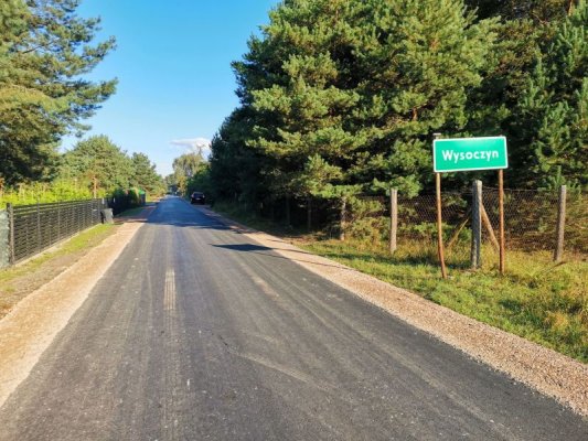 Udało się zrealizować przebudowę drogi gminnej Głuchów-Wysoczyn