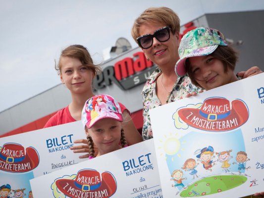 Dzieci z Grójca na wakacjach z Muszkieterami