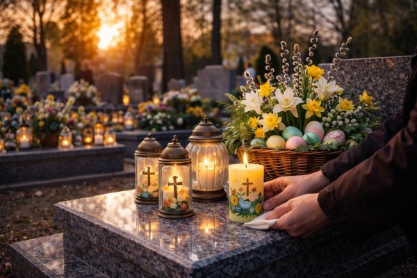 Czy w Wielkanoc zapala się znicze? Historia zwyczaju i jego sens