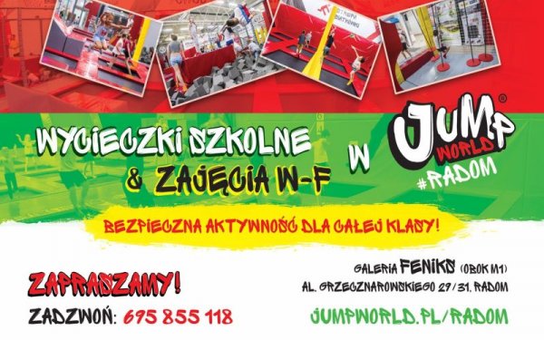 JumpWorld Radom – pomysł na ferie, wycieczkę i nie tylko
