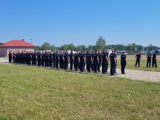 Ćwiczenia policjantów w Słomczynie