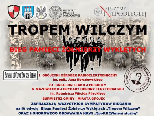 Pobieganą ulicami Grójca aby uczcić Żołnierzy Wyklętych