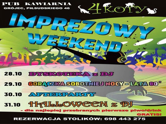 Cztery imprezy w Czterech Kotach w najbliższy weekend!