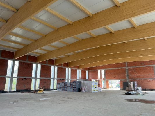 Nowe zdjęcia z budowy hali sportowej w Grójcu [FOTO]