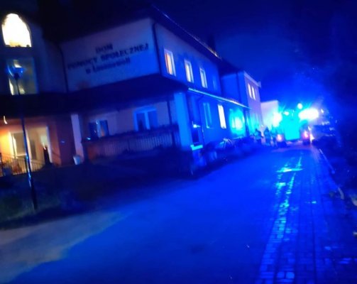 Pożar w domu pomocy społecznej w Lesznowoli