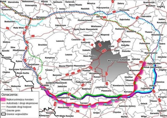 GDDKiA: Obwodnica Aglomeracji Warszawskiej połączy się z S7 w okolicach Grójca