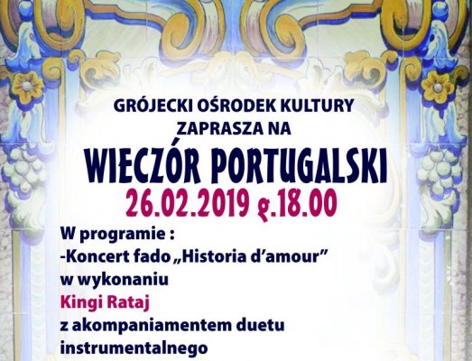 Wieczór portugalski w Grójeckim Ośrodku Kultury