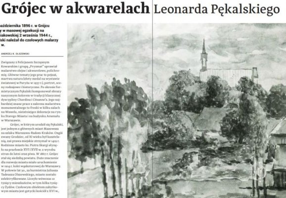 Grójec w akwarelach Leonarda Pękalskiego