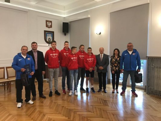 Utalentowana młodzież z wizytą w Urzędzie