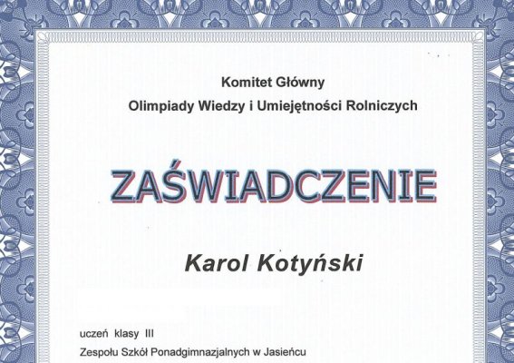 Szkolni spece od agrobiznesu