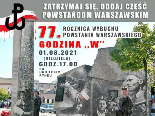 77. rocznica wybuchu Powstania Warszawskiego
