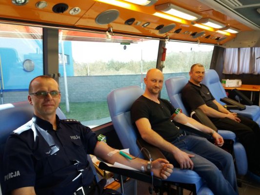 Mundurowi z Grójca oddali 23 litry krwi