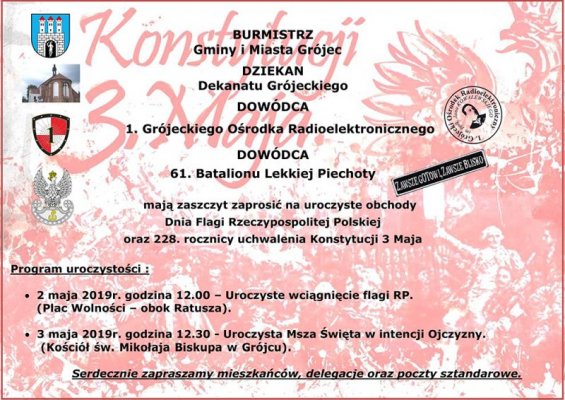 Dzień Flagi oraz 228. rocznica uchwalenia Konstytucji 3 Maja 