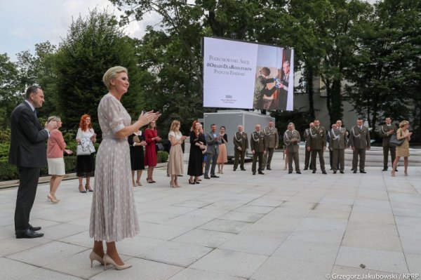 Pierwsza Dama podziękowała Terytorialsom m.in. z Grójca