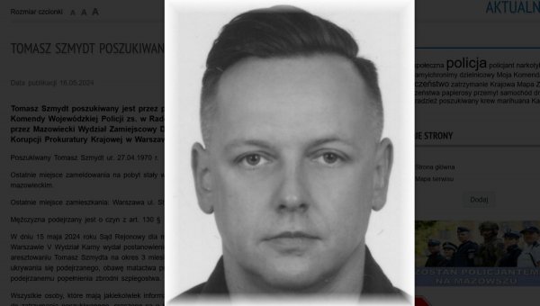 Były sędzia poszukiwany listem gończym! Był zameldowany w Grójcu