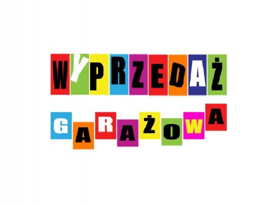 W sobotę wyprzedaż garażowa