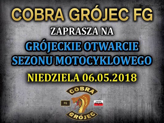 6 maja Cobra Grójec rozpoczyna sezon motocyklowy