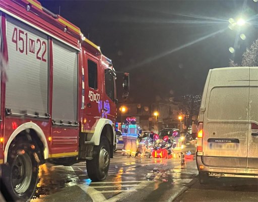 Potrącenie pieszego na pasach w centrum Grójca