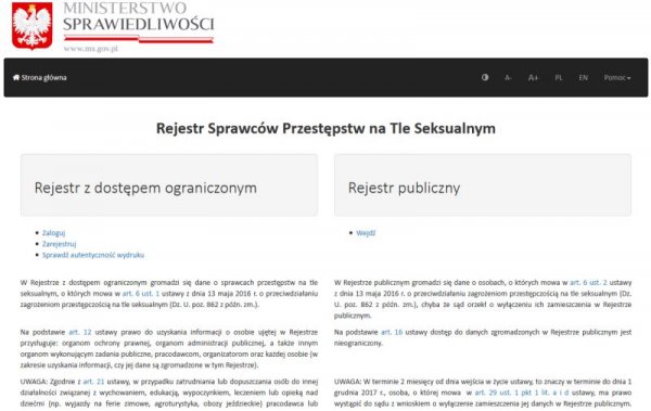 Usiłował zabić dziewczynkę, ministerstwo publikuje jego dane