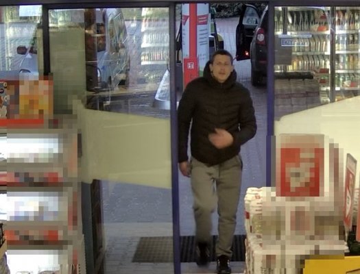 Wizerunek mężczyzny podejrzewanego o kradzież