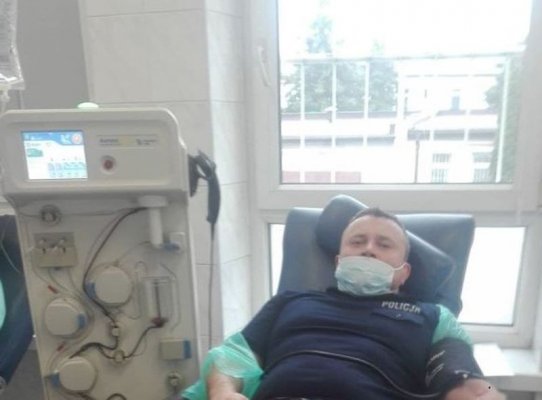 Policjanci-ozdrowieńcy z Grójca oddali osocze
