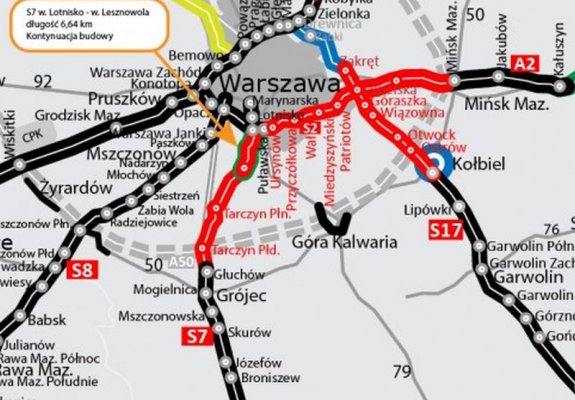 Więcej pieniędzy na budowę S7 Warszawa – Grójec