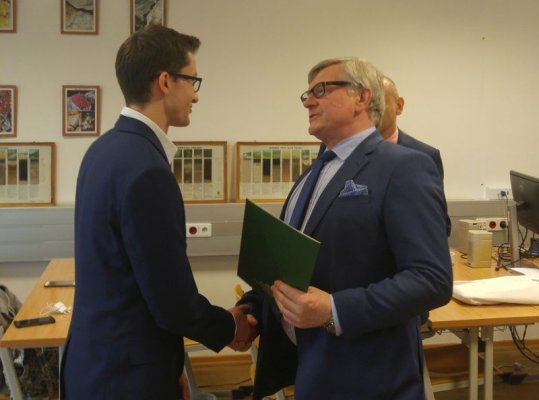 Uczeń ZSP Jasieniec z indeksem SGGW z Warszawie