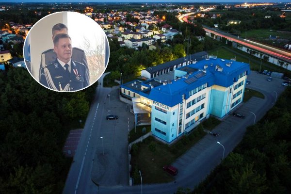Szef drogówki w Grójcu po 32 latach służby pożegnał się z policyjnym mundurem
