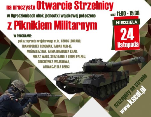 Wielkie otwarcie strzelnicy w Ogrodzienicach w ten weekend
