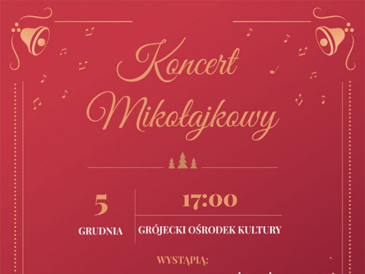 Koncert Mikołajkowy w Grójeckim Ośrodku Kultury