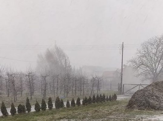 Potężna burza śnieżna w Grójcu! 