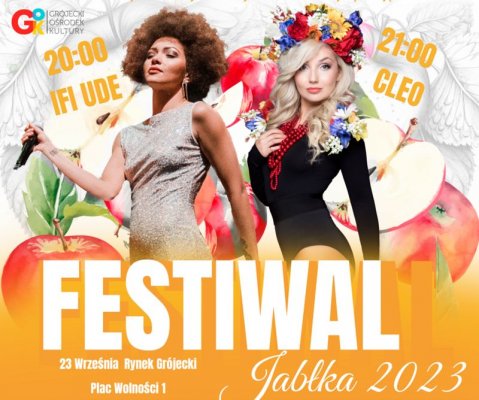 Nadchodzi Festiwal Jabłka w Grójcu! Gwiazdami Ifi Ude i Cleo