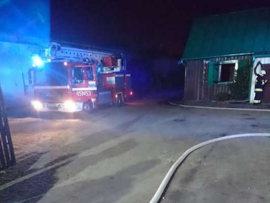 Pożar budynku na ul. Przedstacyjnej