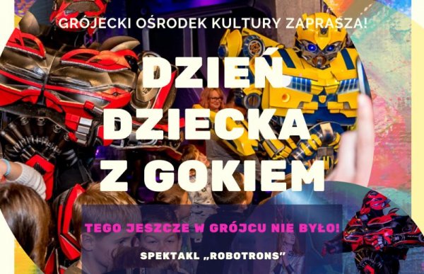 Tego jeszcze w Grójcu nie było! Spektakl z udziałem robotów na Dzień Dziecka