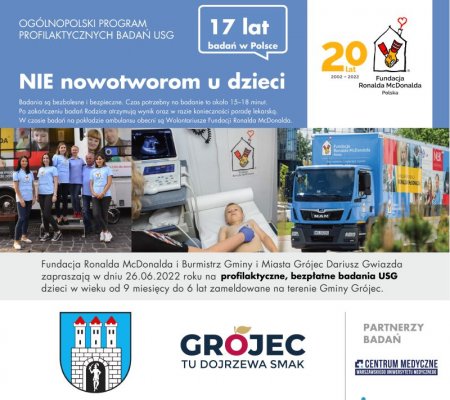 NIE nowotworom u dzieci – bezpłatne, profilaktyczne oraz bezbolesne badania 