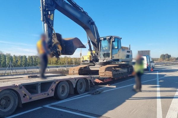 ITD zatrzymała pod Grójcem zbyt ciężką ciężarówkę