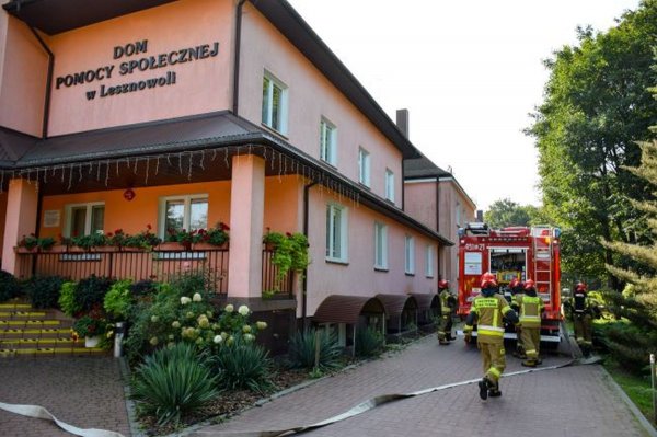 Pożar w DPS. Tak wyglądały ćwiczenia Powiatowego Centrum Zarządzania Kryzysowego