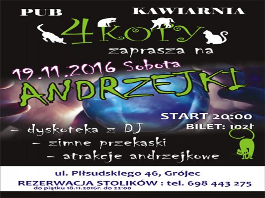 Imprezy okolicznościowe w Czterech Kotach 