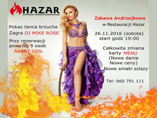 Andrzejki w restauracji Hazar! 