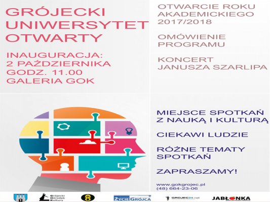 Grójecki Uniwersytet Otwarty rusza od 2 października