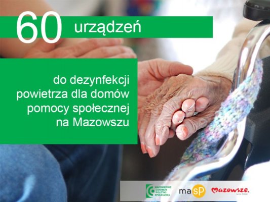 Sejmik kupi sprzęt do dezynfekcji dla DPS-ów