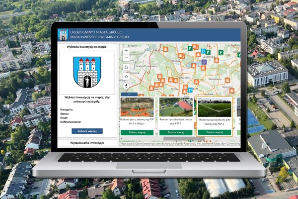 Kliknij i zobacz, jak rozwija się Grójec! Powstała e-mapa inwestycji