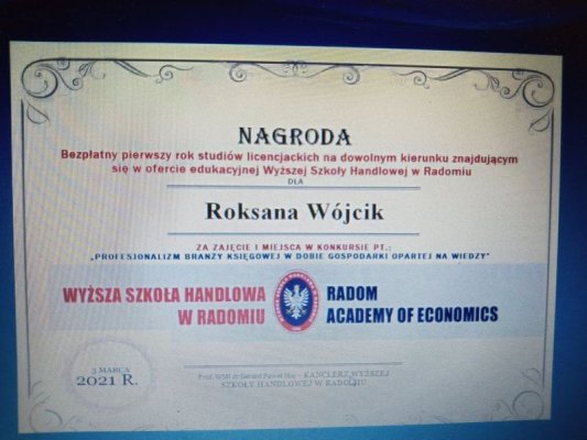Sukces Uczniów Zespołu Szkół w Jasieńcu w branży księgowej
