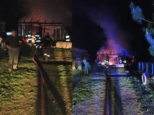 Pożar w Czachowie - Gmina Jasieniec